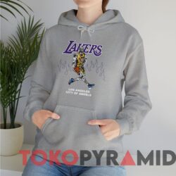 Rare Vintage LeBron James Skeleton 23 Warren Lotas LA Lakers T-shirt 3 Vintage Lebron James Skeleton 23 Warren Lotas LA Lakers T shirt Sport Grey Hoodie