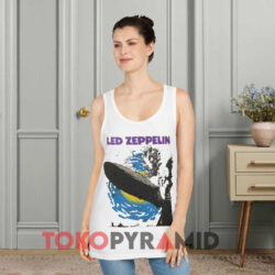 Vintage Led Zeppelin Cover Album Shirt 3 Vintage Led Zeppelin Cover Album White Tank Top