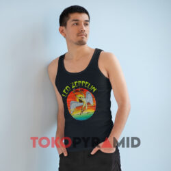 Vintage Led Zeppelin Swan Song Black Tank Top