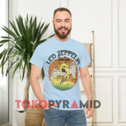 Vintage Led Zeppelin Swan Song Sunset Shirt 1 Vintage Led Zeppelin Swan Song Sunset Blue T shirt