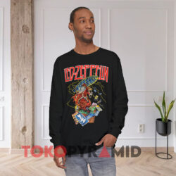 Vintage Led Zeppelin The Hermit Zoso Wizard Black Long sleeved