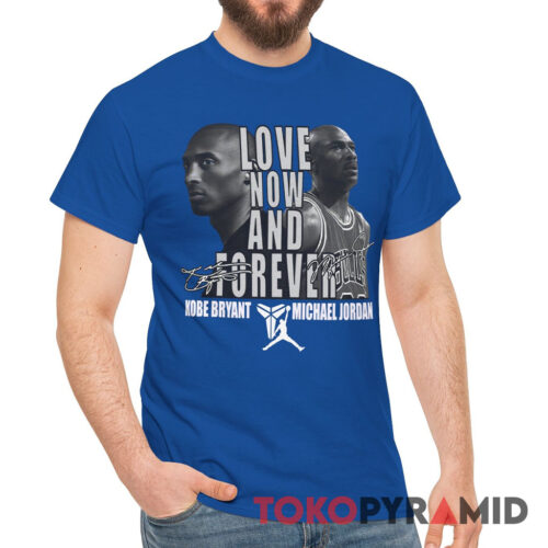 Vintage Legend Kobe Bryant x Michael Jordan Lakers Love Now And Forever Shirt