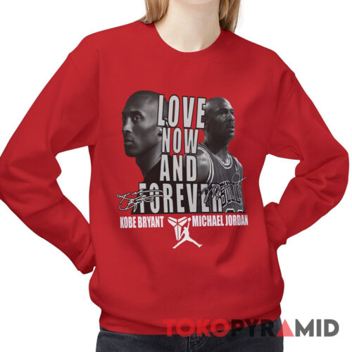 Vintage Legend Kobe Bryant x Michael Jordan Lakers Love Now And Forever Sweatshirt
