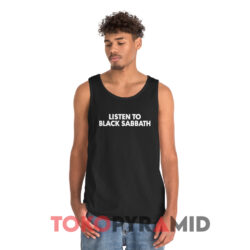 Vintage Listen To Black Sabbath Black Tank Top