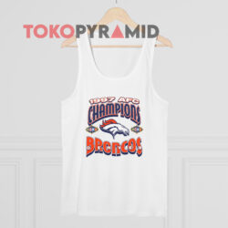 Vintage Logo 7 Broncos 1997 AFC Champs Shirt 2 Vintage Logo 7 Broncos 1997 Afc Champs White Tank Top