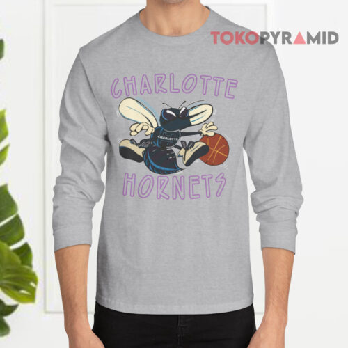 Vintage Logo 7 Charlotte Hornets Nba Long sleeved Vintage Logo 7 Charlotte Hornets Nba Long sleeved