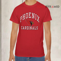 Vintage Logo 7 Phoenix Cardinals Nfl Red T shirt