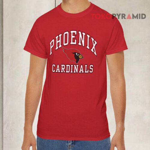 Vintage Logo 7 Phoenix Cardinals Nfl Red T shirt
