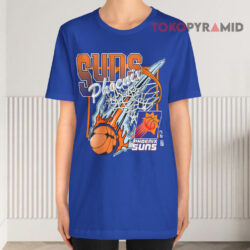 Vintage Logo 7 Phoenix Suns Nba Basketball Blue T shirt