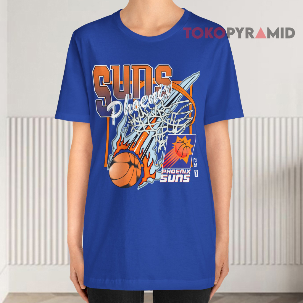 Vintage Logo 7 Phoenix Suns Nba Basketball Blue T shirt Vintage Logo 7 Phoenix Suns Nba Basketball Blue T shirt