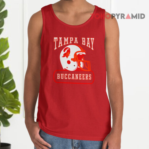 Vintage Logo 7 Tampa Bay Buccaneers Helmet Tank Top
