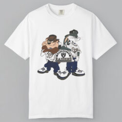 Vintage Looney Tunes Bugs Bunny Taz Los Angeles Raiders T shirt
