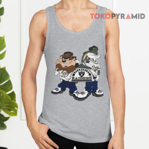 Vintage Looney Tunes Bugs Bunny Taz Los Angeles Raiders Tank Top