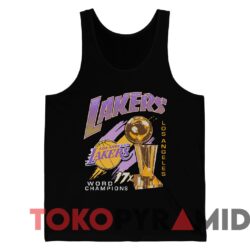 Vintage Los Angeles Lakers 17x Trophy World Champions T-shirt 4 Vintage Los Angeles Lakers 17X Trophy World Champions T shirt Black TankTop