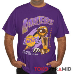 Vintage Los Angeles Lakers 17x Trophy World Champions Shirt
