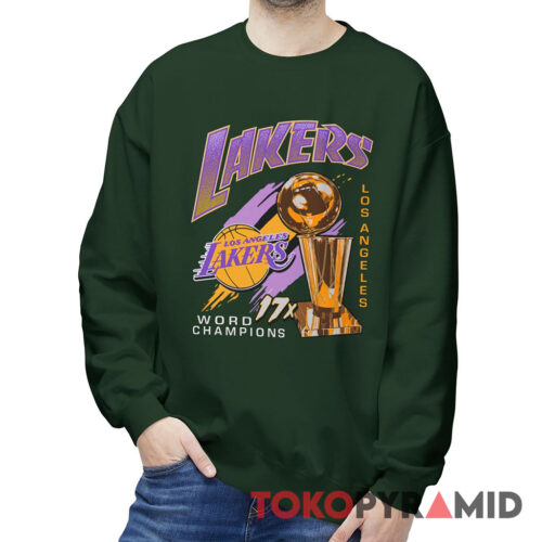 Vintage Los Angeles Lakers 17x Trophy World Champions Sweatshirt