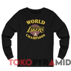 Rare Vintage Los Angeles Lakers 1985 NBA Champions Tee 4 Vintage Los Angeles Lakers 1985 NBA Champions Tee Black Long sleeved