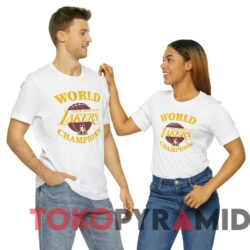 Vintage Los Angeles Lakers 1985 NBA Champions Tee White T shirt