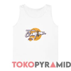 Vintage Los Angeles Lakers 2009 NBA Champions Tee White Tank Top