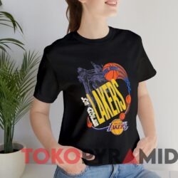 Vintage Los Angeles Lakers Aerial Assault Tee Black T shirt