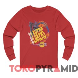 Vintage Los Angeles Lakers Aerial Assault Tee 2 Vintage Los Angeles Lakers Aerial Assault Tee Red Long sleeved