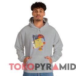 Vintage Los Angeles Lakers Aerial Assault Tee 3 Vintage Los Angeles Lakers Aerial Assault Tee Sport grey Hoodie