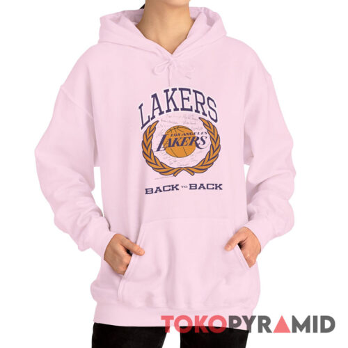 Vintage Los Angeles Lakers Back To Back World Champions Hoodie