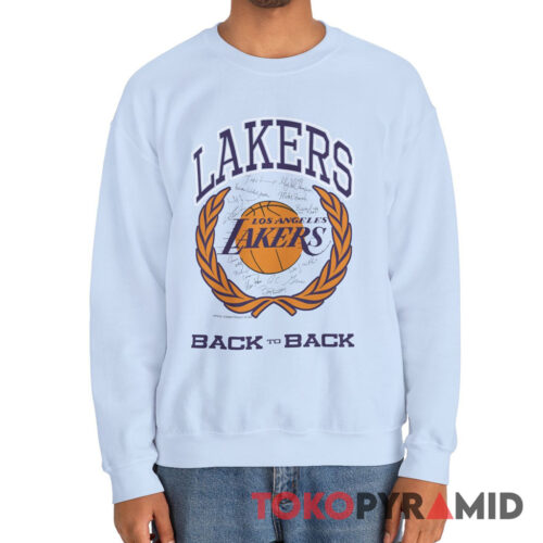 Vintage Los Angeles Lakers Back To Back World Champions Sweatshirt