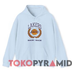 Vintage Los Angeles Lakers Back To Back World Champions Tee 4 Vintage Los Angeles Lakers Back To Back World Champions Tee Light Blue Hoodie