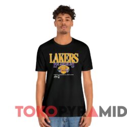 Rare Vintage Los Angeles Lakers Basketball Association T-shirt 3 Vintage Los Angeles Lakers Basketball Association T shirt Black T shirt
