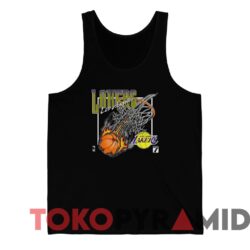Vintage Los Angeles Lakers Fireball Tee Black TankTop