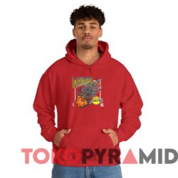 Vintage Los Angeles Lakers Fireball Tee Red Hoodie