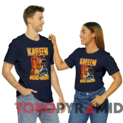 Vintage Los Angeles Lakers Kareem Abdul Jabbar Tee Navy T shirt