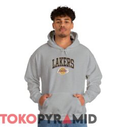 Vintage Los Angeles Lakers Keyline Logo Crew Unique Tee 4 Vintage Los Angeles Lakers Keyline Logo Crew Tee Sport Grey Hoodie