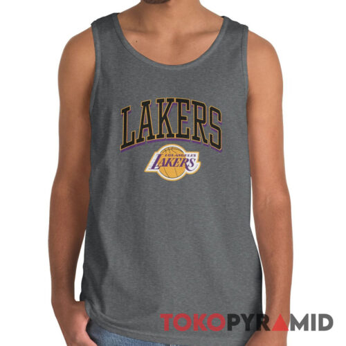 Vintage Los Angeles Lakers Keyline Logo Crew Unique Tank Top