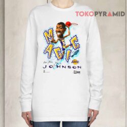 Vintage Los Angeles Lakers Magic Johnson Caricature Shirt 4 Vintage Los Angeles Lakers Magic Johnson Salem Caricature Long sleeved