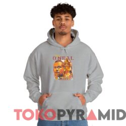 Vintage Los Angeles Lakers Shaquille O'Neal 34 Tee Sport Grey Hoodie