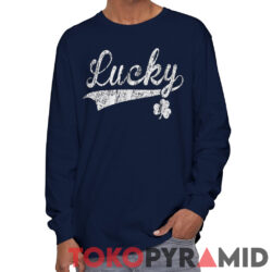 Vintage Lucky Shamrock St Patricks Day Long Sleeve