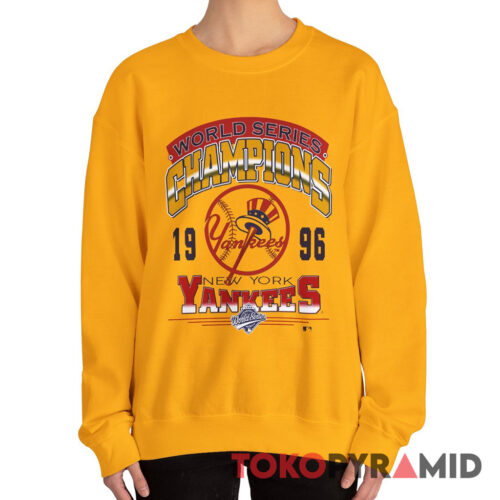 Vintage MLB New York Yankees 1996 Henry Aaron Tee World Series Champions MLB Sweatshirt