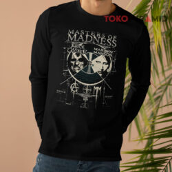 Vintage Marilyn Manson Alice Cooper Masters Of Madness Tour 2013 Shirt 4 Vintage Marilyn Manson Alice Cooper Masters Of Madness Tour 2013 Long sleeved
