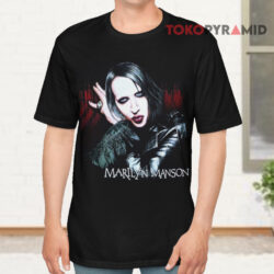 Vintage Marilyn Manson Big Image Band Black T shirt