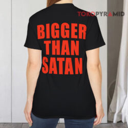 Vintage Marilyn Manson Bigger Than Satan Shirt 2 Vintage Marilyn Manson Bigger Than Satan T shirt Back