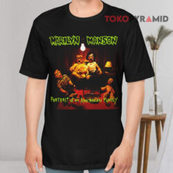Vintage Marilyn Manson Portrait Of An American Family Black T shirt