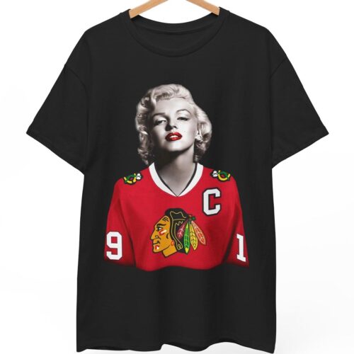 Vintage Marilyn Monroe Chicago Blackhawks Shirt