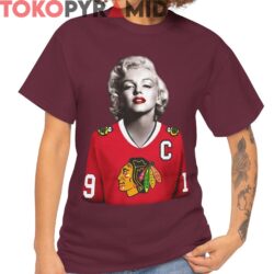 Vintage Marilyn Monroe Chicago Blackhawks Shirt