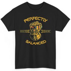 Vintage Marvel Thanos Infinity War Perfectly Balanced Shirt