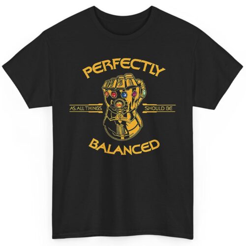 Vintage Marvel Thanos Infinity War Perfectly Balanced Shirt