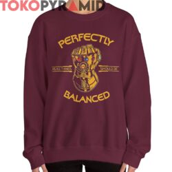 Vintage Marvel Thanos Infinity War Perfectly Balanced Shirt