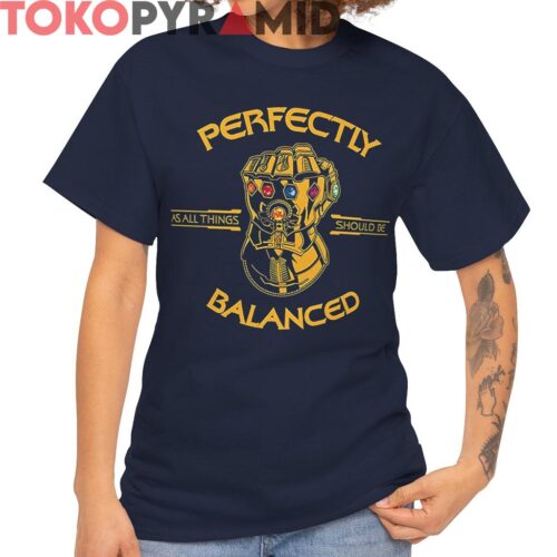 Vintage Marvel Thanos Infinity War Perfectly Balanced Shirt