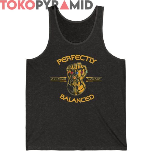 Vintage Marvel Thanos Infinity War Perfectly Balanced Shirt